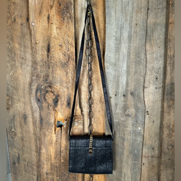 Milly Black Metallic Mini Shoulder Bag - Picture 4 of 11